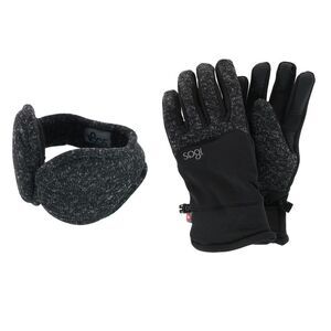 180s Men's All Finger Touchscreen Winter Gloves and Ear Warmer Set